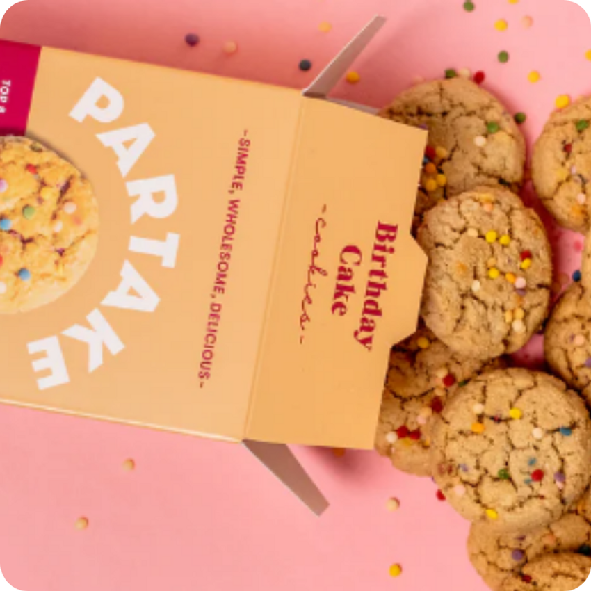 partake-cookies-birthday-cake-box-spill - Teak & Twine partake-cookies-birthday-cake-box-spill