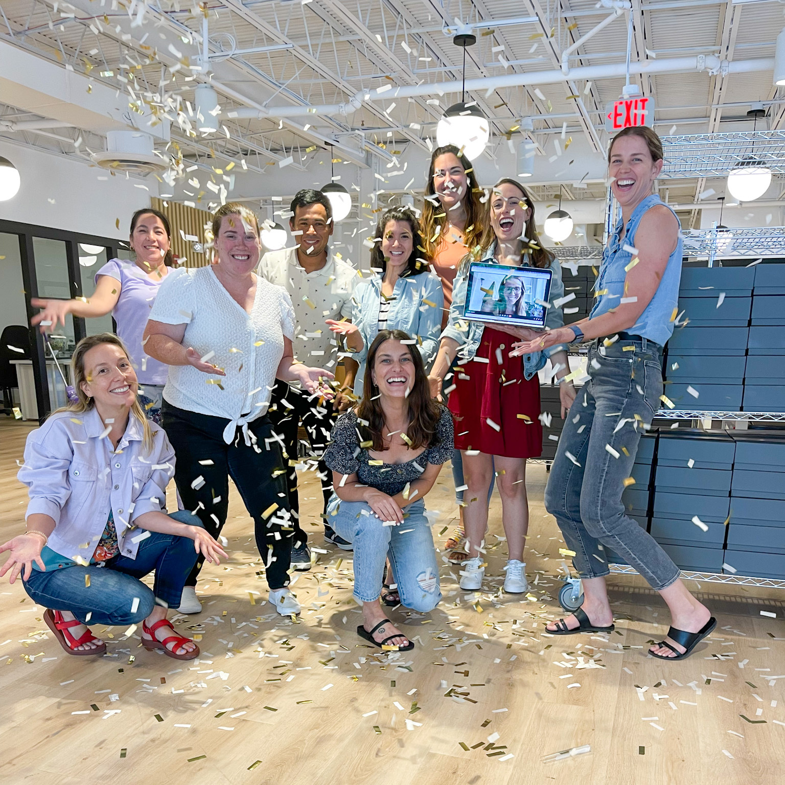 TTTeamCelebratingSq - Teak & Twine