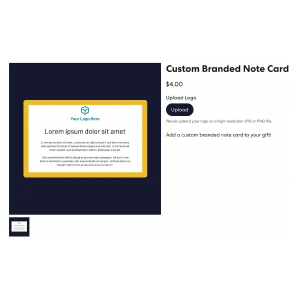personalized corporate gifting card - Teak & Twine